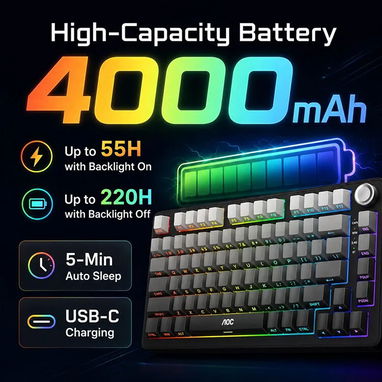AOC GK330 | Teclado Mecánico Inalámbrico - 7/10
