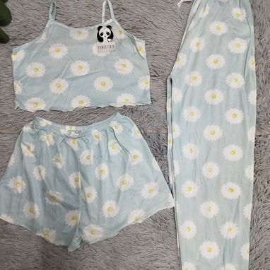 Pijamas _ ropa dormir mujer 3 piezas . 12 Usd - Img 118008095