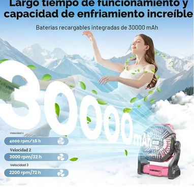 Ventilador solar portátil de 30000 mAh - 4/5
