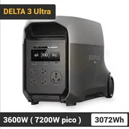 Ecoflow DELTA 3 Ultra con 3072Wh, 3600W - Pico 7200W, Carga Rápida y Batería LiFePO Estación de Energía Portátil🔶 $2000 - Img 57895436