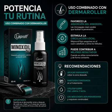 Minoxidil 5% Minox Minoxdil Tratamiento capilar Anticaida Fortalecer el pelo Crecimiento Barba y Cabello Caída del pelo - 3/4