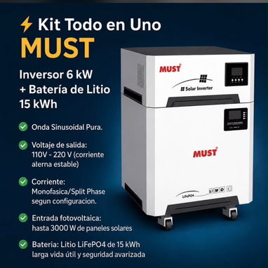 Todo en ecoflou kit solares kit todo en uno paneles - 8/10