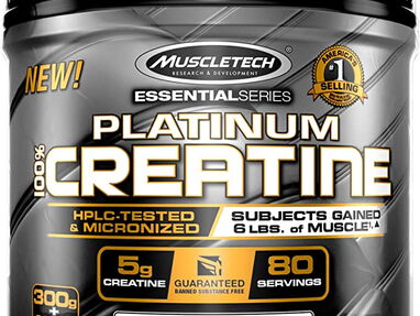 ✅Creatina Muscletech Platinum  monohydratada , 400g , 80 servicios   36$ - Img main-image