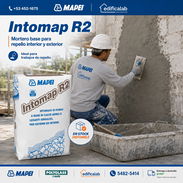 INTOMAP R2 — MAPEI Repello en una sola capa hasta 30 mm  Mortero de repello premezclado a base de cal aérea + aglomer - Img 56435002