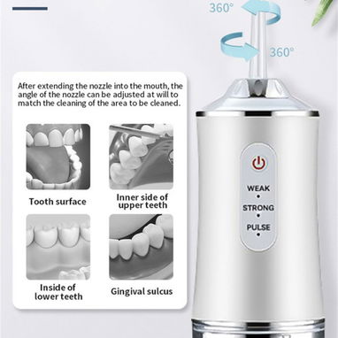 Irrigador Bucal Portátil Limpiador Dientes Eléctrico Con3 Modos & Ipx7 Impermeable recargable capacidad 200ml 54321470 - Img 96352771