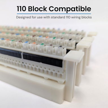 ICC Bloque de conexión 110, 5 pares para 110 sistemas de cableado, clips de conexión cruzada IDC 53274327 - Img 122875205