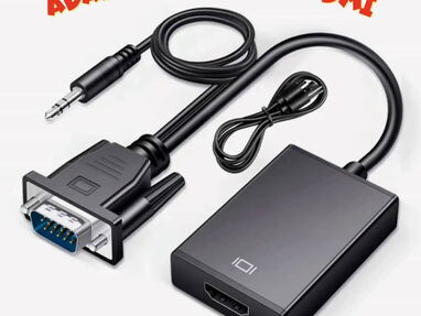 [ :VGA a HDMI] = Adaptador VGA= VGA a HDMI= Adaptador VGA a HDMI= Adaptador= Adaptador VGA - HDMI [ Adaptador HDMI a VGA - Img main-image
