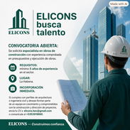 Buscamos Ingeniero Civil o Arquitecto para ELICONS - Img 56760631
