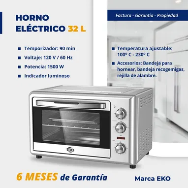 Hornos Eléctricos marca Eko( de 22Lt y 32Lt) - Img 112349495