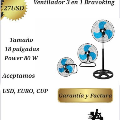 Ventilador 3 en 1 garantía 15 días damos factura - Img 119365884