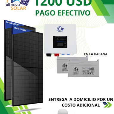 Kit solar con paneles, inversor y baterías incluidas al mejor precio del mercado. - Img 122095887