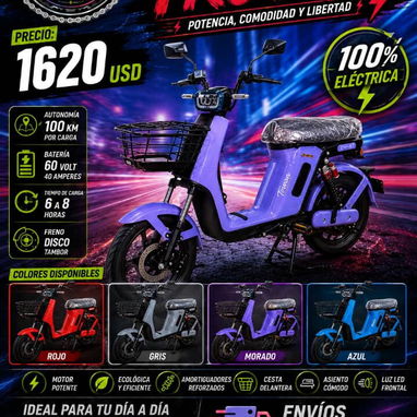 Moto eléctrica, moto de combustión, bicimoto, patineta eléctrica, triciclo, carro eléctrico, bicicleta eléctrica - Img 122787612