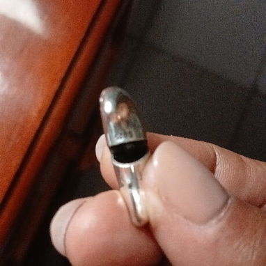 Argollas de plata 925 cifradas. - 3/4