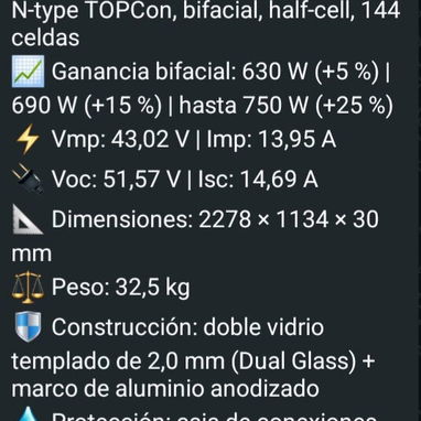 Paneles PANELES SOLARES 600W EN LA HABANA. 63174808-53249739 - 2/2