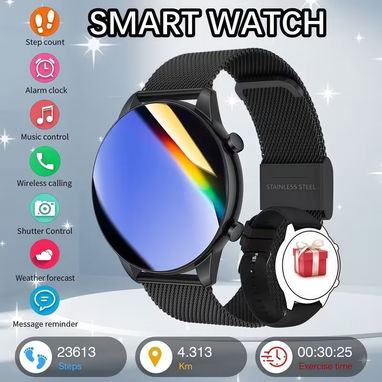 Smartwatch Elegante Pantalla Completa – Llamadas BT y... | 📦 NUEVO EN CAJA - 4/5