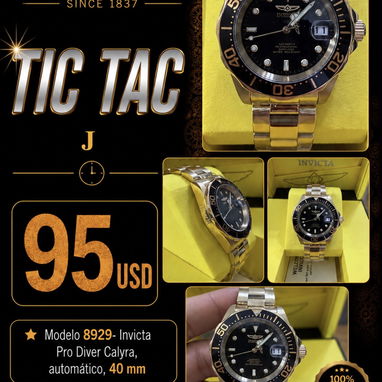 Relojes Invictas de mujer y hombre - 10/20