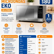 Plateado Efecto Espejo / Horno Microondas EKO - Img 55594468