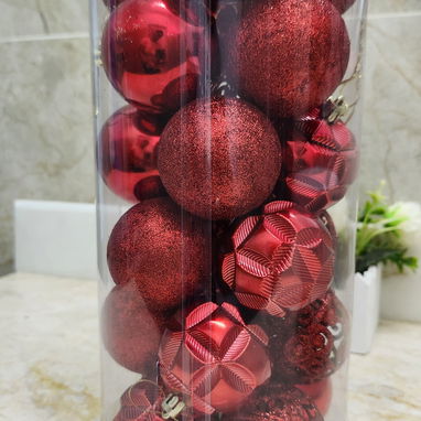 💫Set de 24 bolas decorativas💫 📏6cm diámetro - 2/2