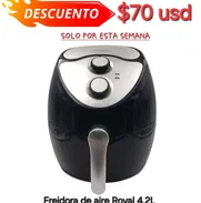 ‼️Freidora de aire Royal 4.2L. Factura, garantía y mensajería gratis - Img 50084652