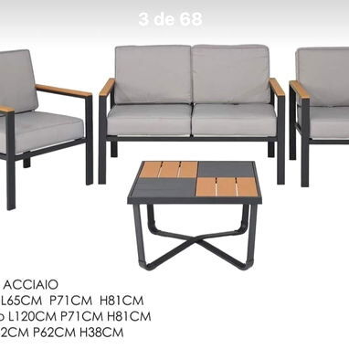 Juegos de terraza de estructura metálica - Img 122485245