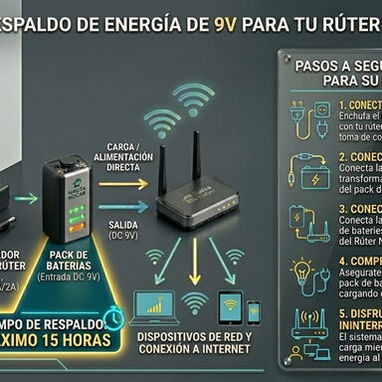 Power banck para rúter nauta hogar 9vol de 12 a 15 horas de respaldo. tel: 54018133 - Img 117437339