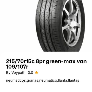 NEUMÁTICOS/ GOMA PARA CARROS - Img 123390066