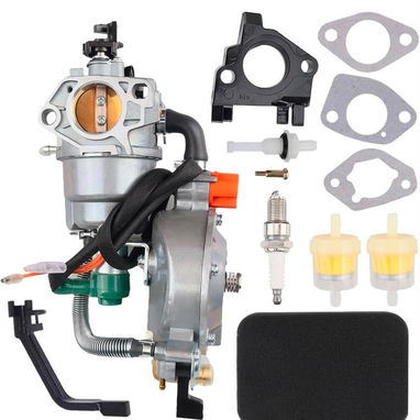 Carburador de combustible dual con kit de conversión de GLP/GNC  7250/9000 vatios - 5/6