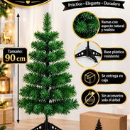 Árbol 🌲 Verde de Navidad de 90 cm de alto - Img 58169483