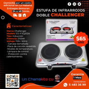 🥘 2BLE INFRARROJO 🥘 COCINA INFRARROJO DOBLE MARCA CHALLENGER. MENSAJERÍA CON FACTURA Y GARANTÍA. TLF 54833699 - Img 53659832