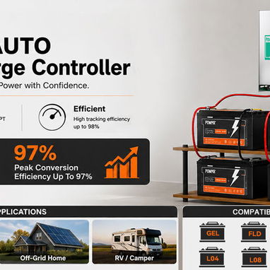 Controlador de carga solar PowMr MPPT 150V 100A HHJ-100A - 7/10