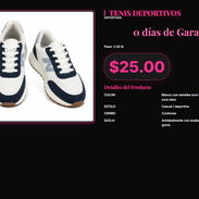 Calzado deportivo blanco y azul claro, Tenis casuales blanco azul con cordones ajustables . - Img 57354749