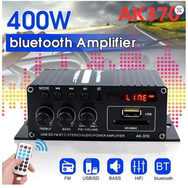 AMPLIFICADOR HI-FI DE AUDIO CON BLUETOOTH PARA AUTOS Y MOTOS - 2/2