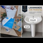 Juego de baño y lavamanos con pedestal - Img 56887929