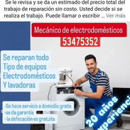 Mecánico de lavadoras y otros electrodomésticos a domicilio con garantía y 20 años de experiencia Habana - Img 55503243