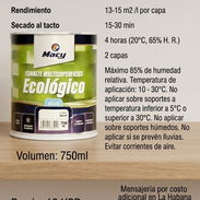 Pintura Esmalte Ecológico E01 Color Blanco 750ML - Img 55352273