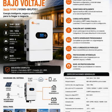 Kit Batería+ Inversor Felicity Solar - Img 121579088