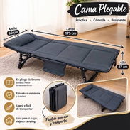 Cama plegable portátil 💰 60 USD. Medida: 1.75*60 de ancho y 27 CM de altura - Img 57833761