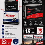 🔋 BATERÍAS DISPONIBLES EN LA HABANA PARA MOTOS Y BAKUPS  🏍️ Batería SOLONG 12V 6Ah para Moto 💰 Precio: 23 USD ✅ Libre - Img 56847489
