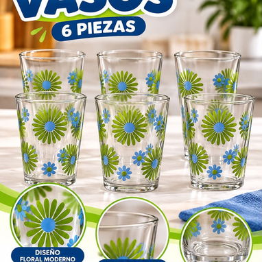 Set de 6 vasos de cristal 235ml en 3800 cup - 2/6