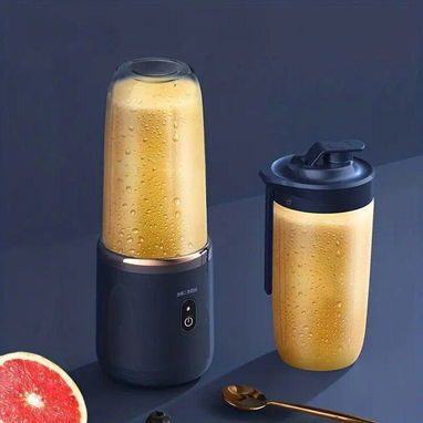 Batidora portatil USB de 6 cuchillas de acero inoxidable Capacidad: 450 ml Color: Rosada - Img 122730023