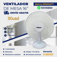 Ventilador de mesa 16" Desmatt - Img 56397201