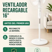 Ventilador Recargable MILEXUS 16" - Img 56567487