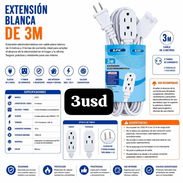 Extensión blanca de 3 metros 💫 - Img 56920900