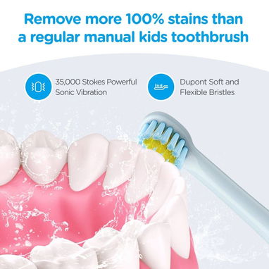 Cepillo Dental Eléctrico Infantil Ultrasónico - Img 123042938