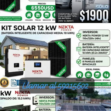 Paneles solares baterías Inversor cable y instalación fotovoltaica - Img 124276879
