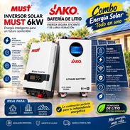 Inversor Must de 6kwh 110v y 220v + Batería Sako de 15kwh - Img 58036186