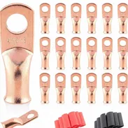 Kit de 20 Terminales de Cobre de Alta Resistencia - Calibre 4 AWG (5/16) M8 - Img 57587927