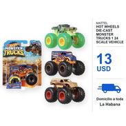 Mattel Hot Wheels Die-Cast Monster Trucks 1 24 Scale Vehicle - Img 58468955