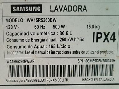 Lavadora Samsung de 15 Kg - Img 66748862