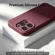 Cover para IPhone 16 Pro, color: Borgoña - Img 56545800